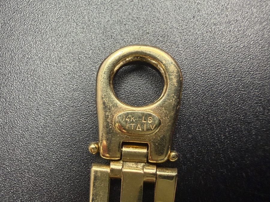 14k Gold Men's Italian 8' Bracelet 16.9g - $1,490 Gold Melt Value [Photo 6]
