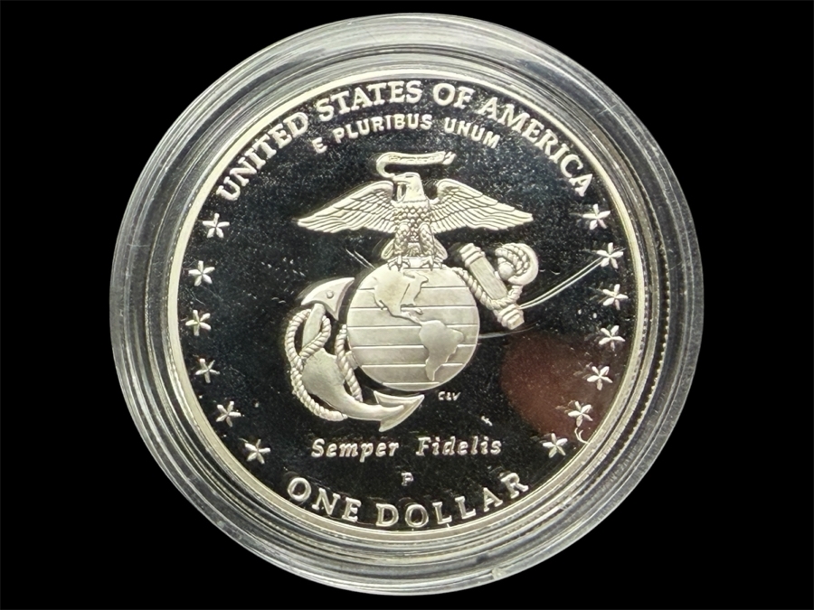 2005 Marine Corps 230th Anniversary Proof Silver Dollar [Photo 2]