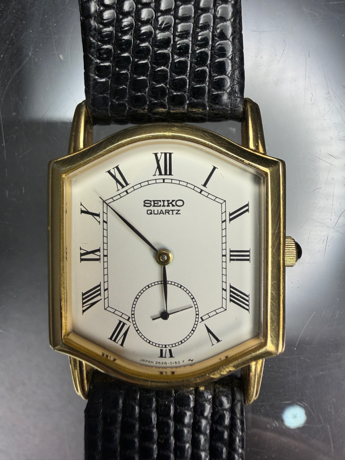 Vintage Seiko Quartz Men's Wrist Watch 2628-5039 [Photo 3]