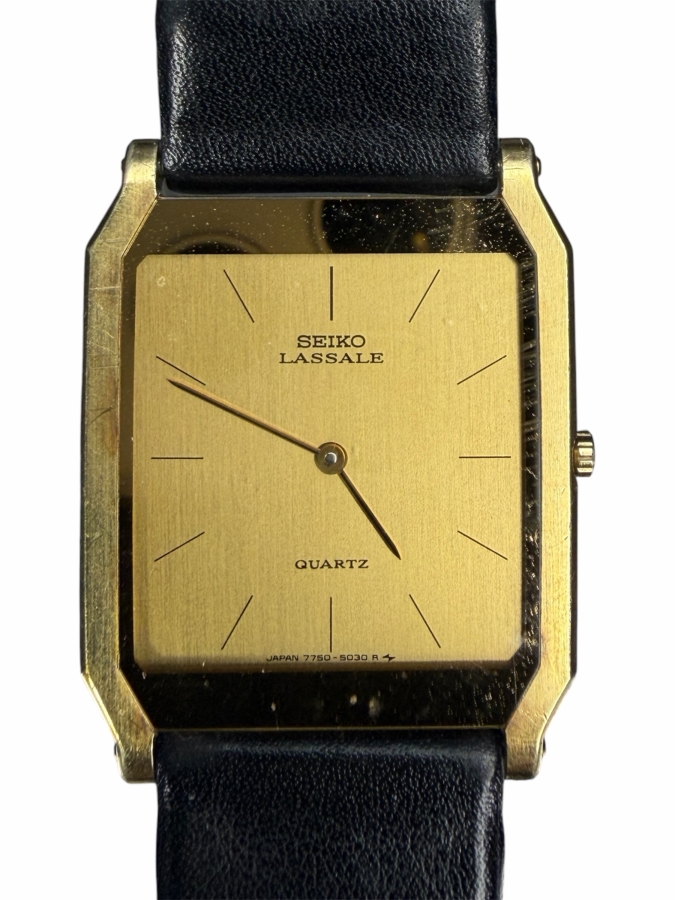Vintage Men's Seiko Lassale Quartz Wrist Watch 7750-5019