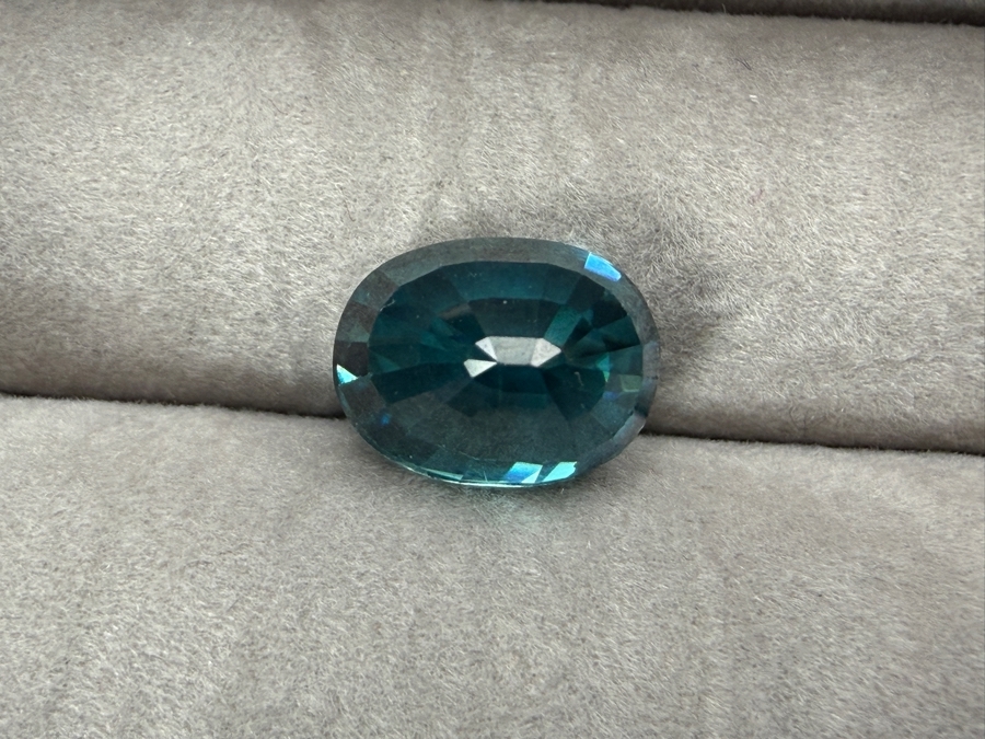 Blue Zircon Gemstone 9x7mm 1.1g Retails $2,400 [Photo 5]