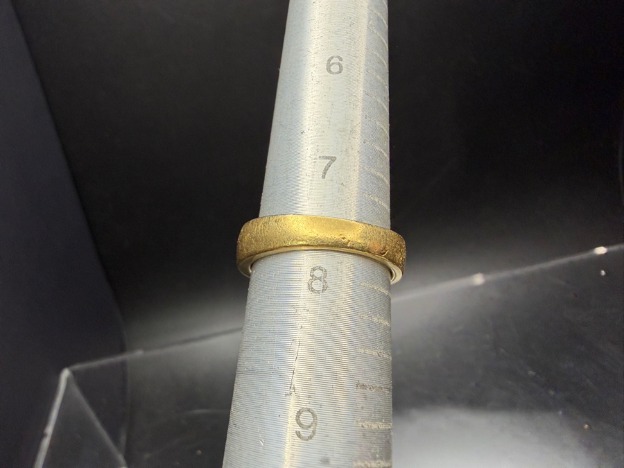18k Gold Men's 6.5 X 5.5mm Pink Sapphire Ring Accented With (2) 1.8mm Round Brilliant Diamonds Est. .06cttw Size 7.75 9.4g Retails $7,000 [Photo 14]