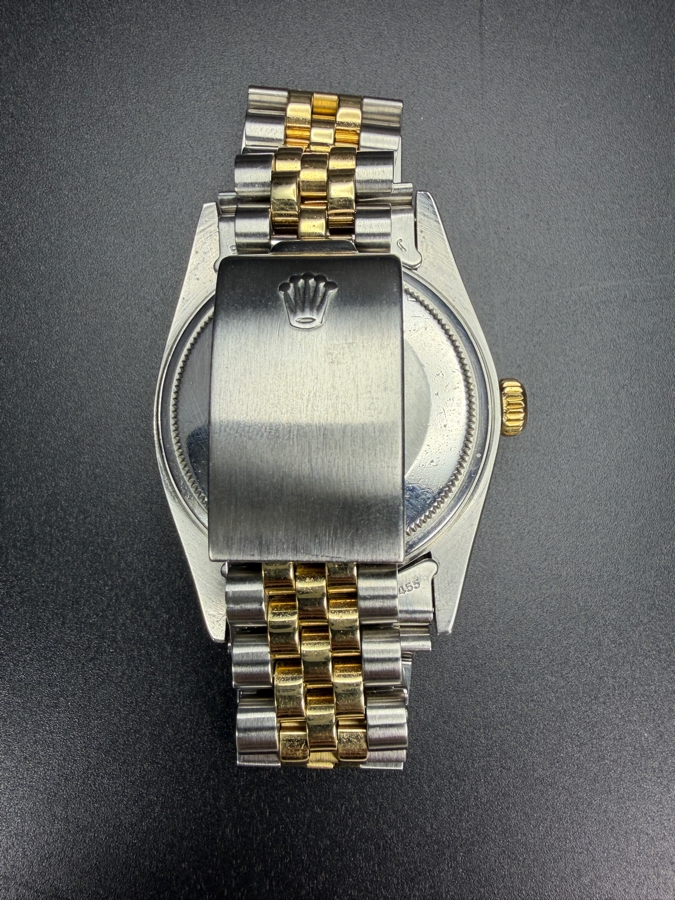 Men's Vintage 1978 Rolex Oyster Perpetual Datejust Watch 14k & Stainless Quickset Roman Numeral Dial Serial Number 5611694 Model No. 16013 92.6g (Serviced A Year Ago) Retails $12,000 [Photo 7]