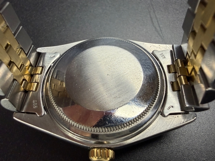 Men's Vintage 1978 Rolex Oyster Perpetual Datejust Watch 14k & Stainless Quickset Roman Numeral Dial Serial Number 5611694 Model No. 16013 92.6g (Serviced A Year Ago) Retails $12,000 [Photo 5]