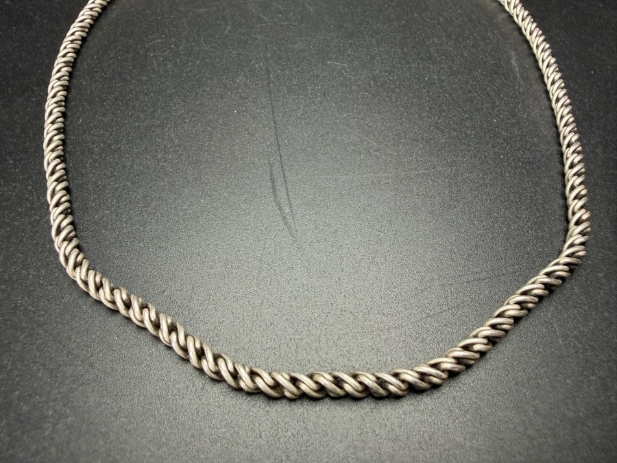 Men's Sterling Silver 24' Chain Necklace 27.8g [Photo 2]