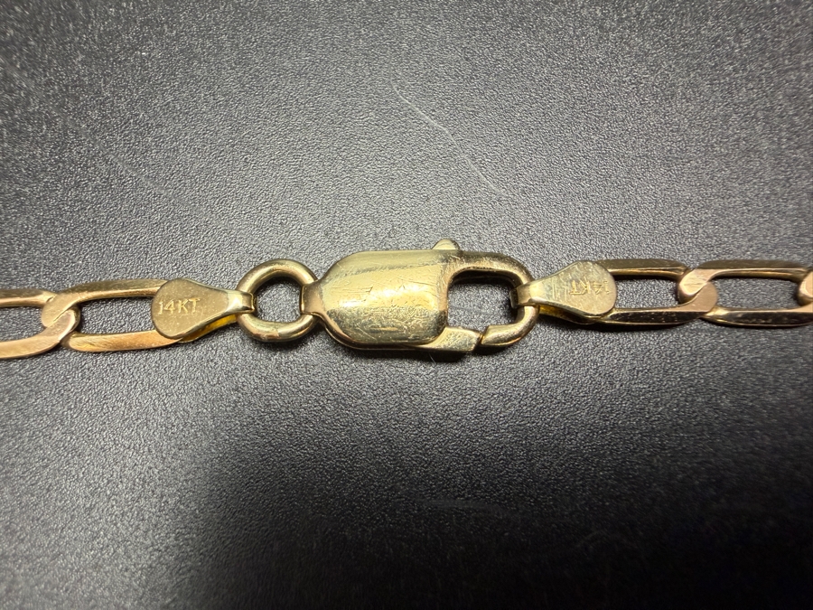 14k Gold Men's 22' Chain Necklace 13.9g $1,225 Gold Melt Value [Photo 4]