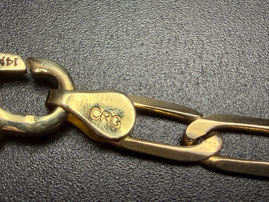 14k Gold Men's 22' Chain Necklace 13.9g $1,225 Gold Melt Value [Photo 7]