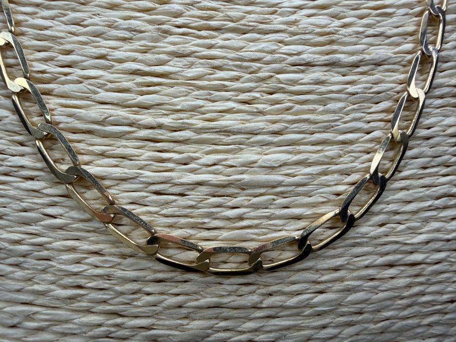14k Gold Men's 22' Chain Necklace 13.9g $1,225 Gold Melt Value [Photo 2]