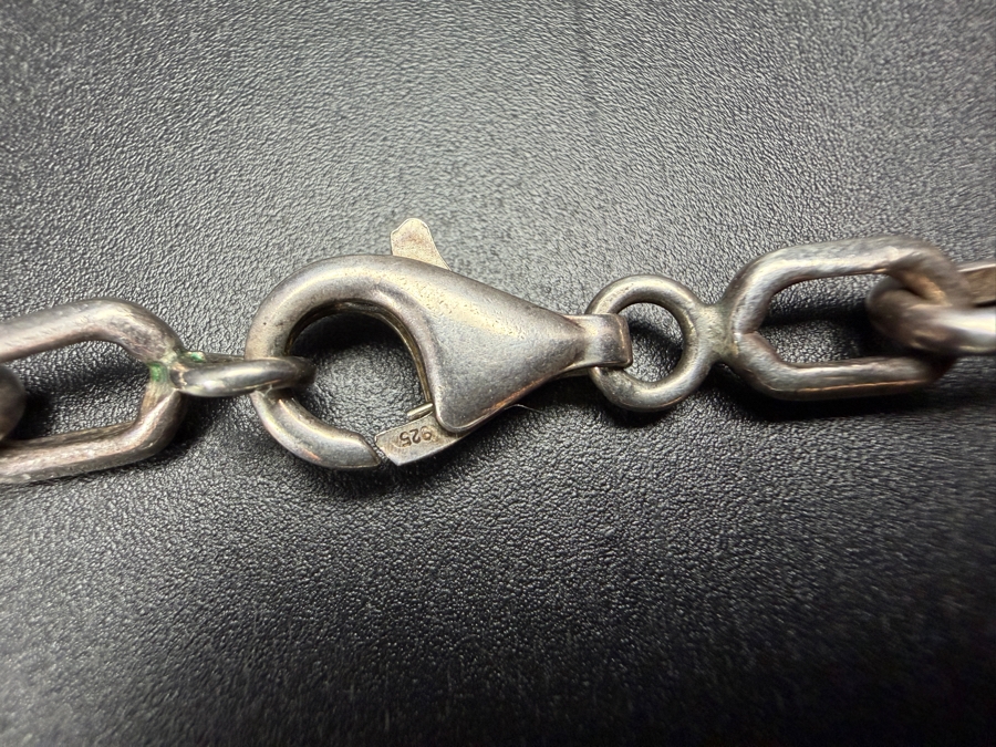 Men's Sterling Silver 24' Chain Necklace 38.3g [Photo 3]