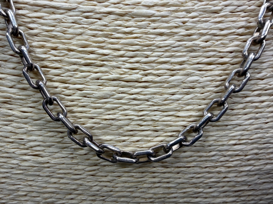 Men's Sterling Silver 24' Chain Necklace 38.3g [Photo 2]
