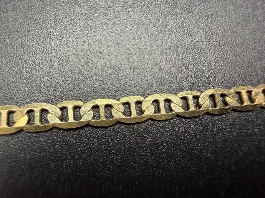 14k Gold Men's 24' Italian Chain Necklace 6.6g $581 Gold Melt Value [Photo 2]