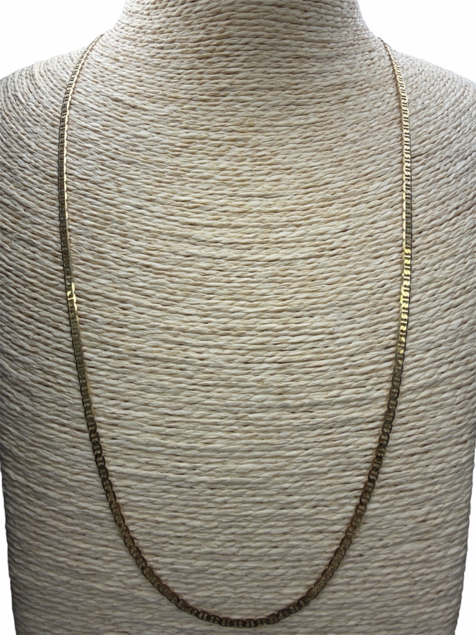 14k Gold Men's 24' Italian Chain Necklace 6.6g $581 Gold Melt Value