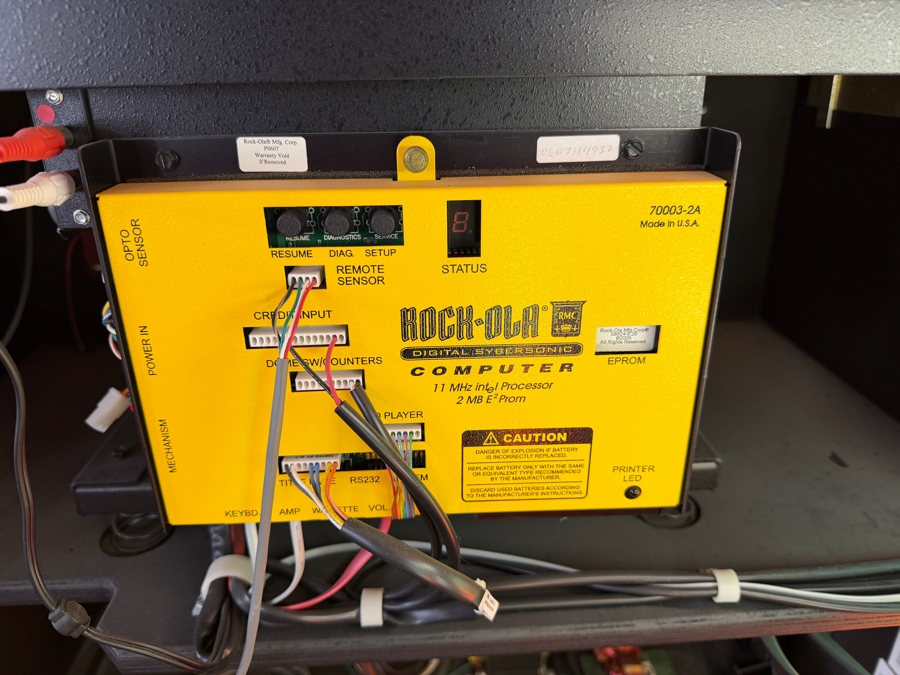 Rock-Ola CD-8 Bubbler Jukebox - 33W X 24D X 62H (Needs Minor Servicing - Top Right Bubbler Is Off Track / Lower CD Selection Cards Stick Sometimes) Retails $10,995 [Photo 14]