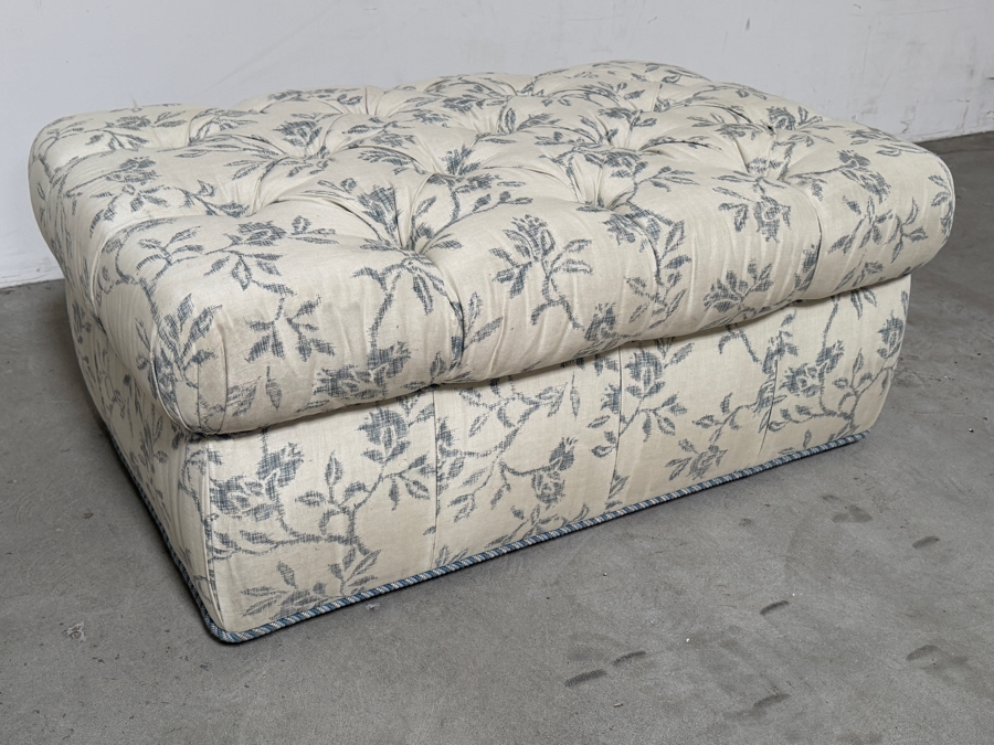 Upholstered Tufted Ottoman 48W X 32D X 21H [Photo 3]