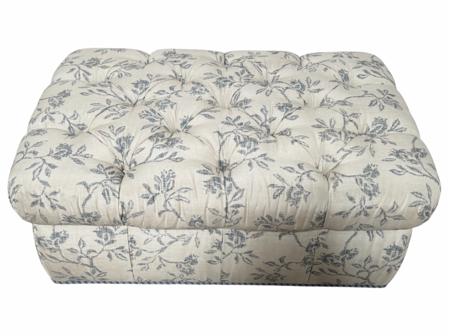 Upholstered Tufted Ottoman 48W X 32D X 21H