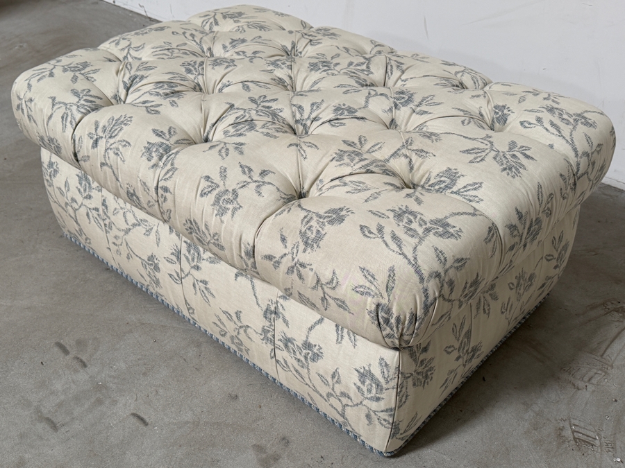 Upholstered Tufted Ottoman 48W X 32D X 21H [Photo 4]