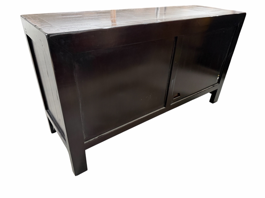 Pottery Barn Emmett Wooden Console Table Buffet TV Stand With Classic Chinese-style Hardware 54W X 18D X 30H [Photo 5]