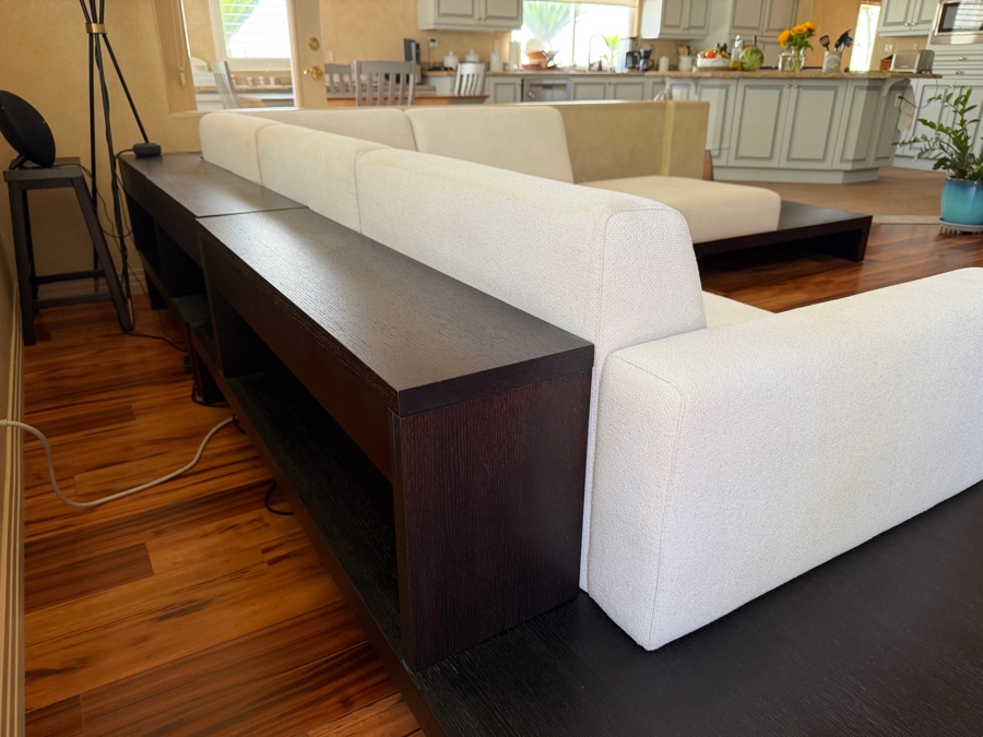 Just Added - Zatana Modernist Sectional Sofa With Cocktail Table, Ottoman And Bookshelves Designed By Dean Maltz 134' X 132' X 102' X 41'D Retails $11,900
 [Photo 7]