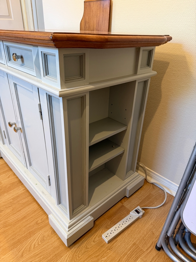 Just Added - Hand Painted Homestyles Americana Kitchen Island Cabinet 47.5W X 24.5D X 36.5H [Photo 6]