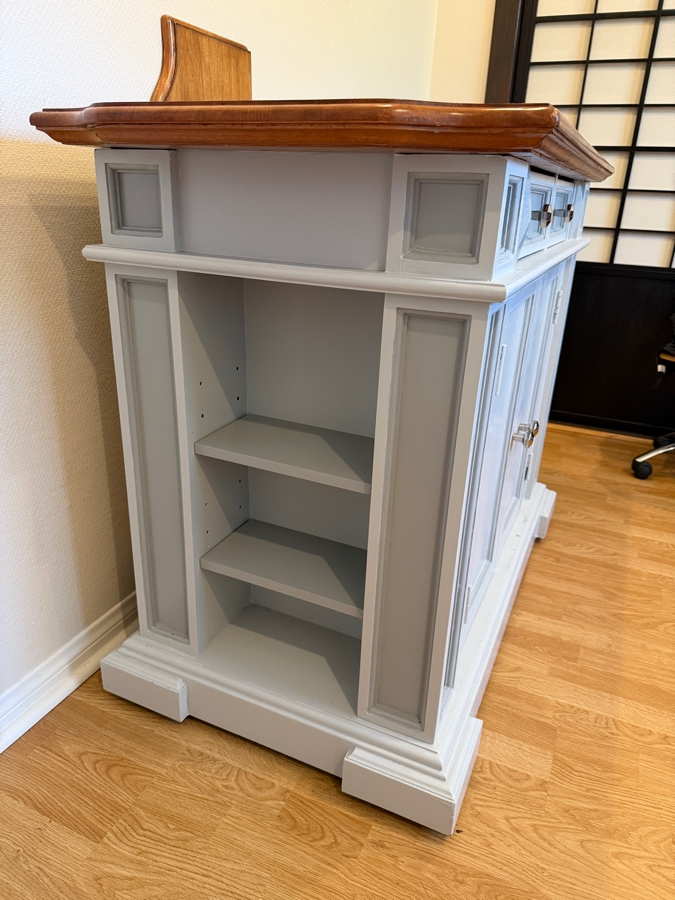 Just Added - Hand Painted Homestyles Americana Kitchen Island Cabinet 47.5W X 24.5D X 36.5H [Photo 5]