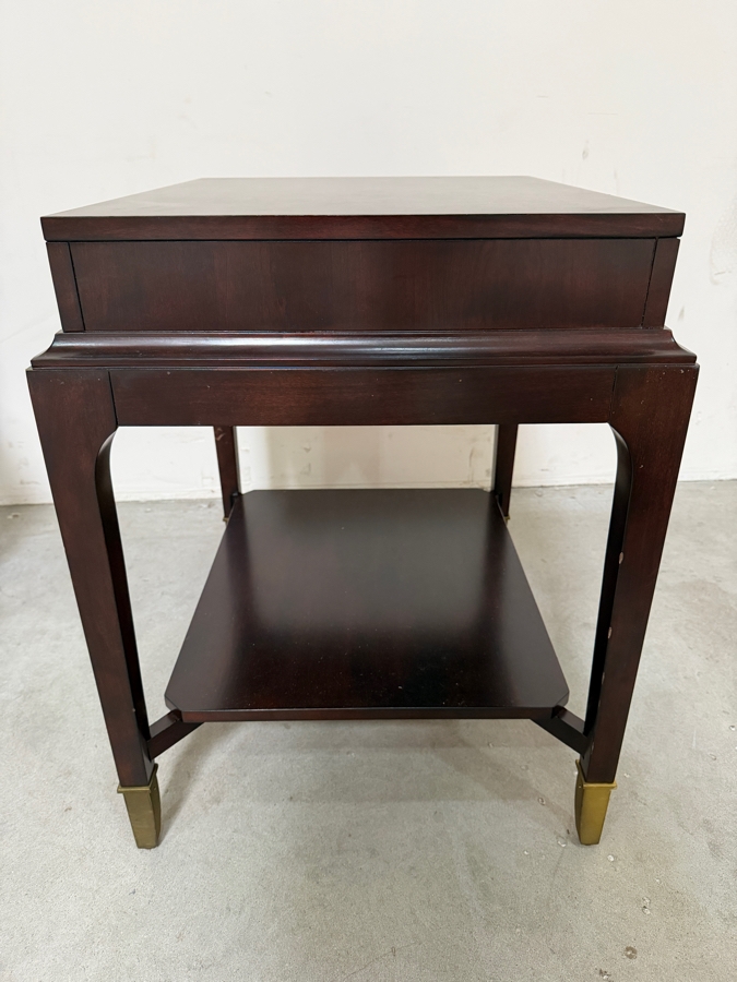 Just Added - Pair Of Wooden Side Tables With Single Drawer By The Fairfield Chair Company 22W X 26D X 28.5H [Photo 8]
