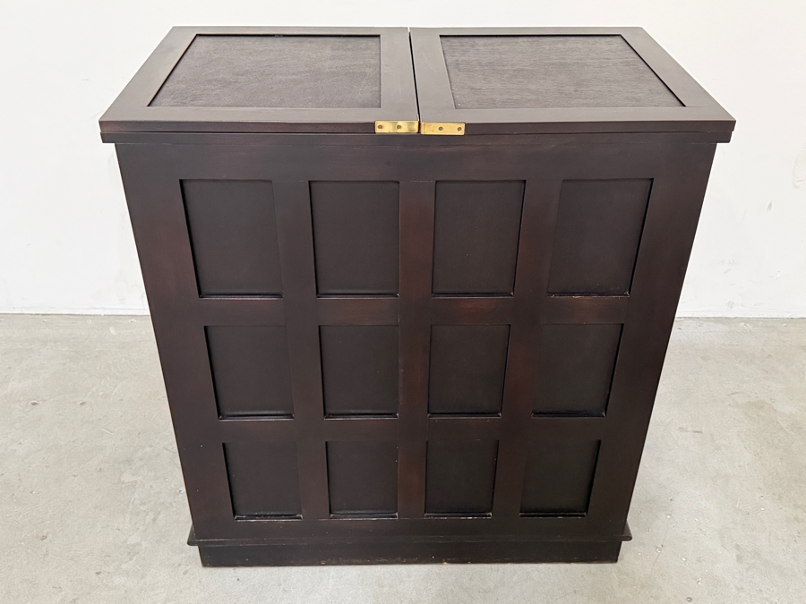 Just Added - Z Gallerie Portable Wooden Home Bar / Wine Cabinet 39W (78W Extended) X 22D X 42H [Photo 8]