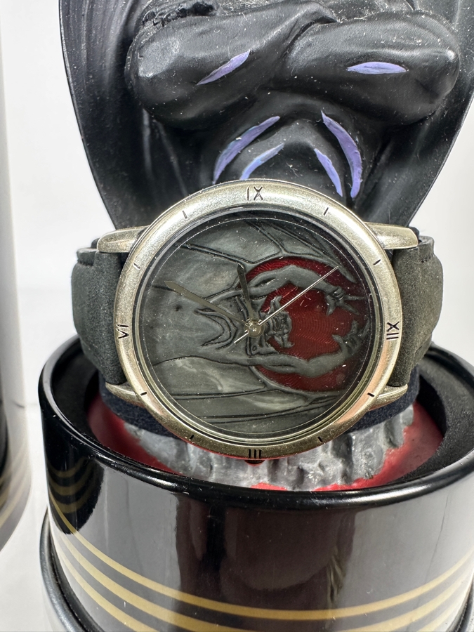 Disney Villains Chernobog Limited Edition Watch And Figurine Set With Original Collector Tin Packaging [Photo 3]