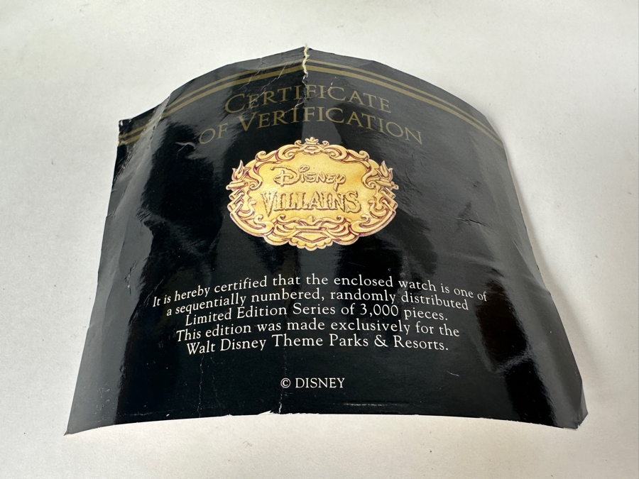 Disney Villains Chernobog Limited Edition Watch And Figurine Set With Original Collector Tin Packaging [Photo 6]