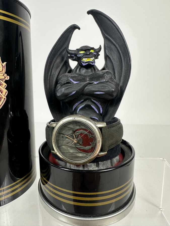 Disney Villains Chernobog Limited Edition Watch And Figurine Set With Original Collector Tin Packaging [Photo 2]