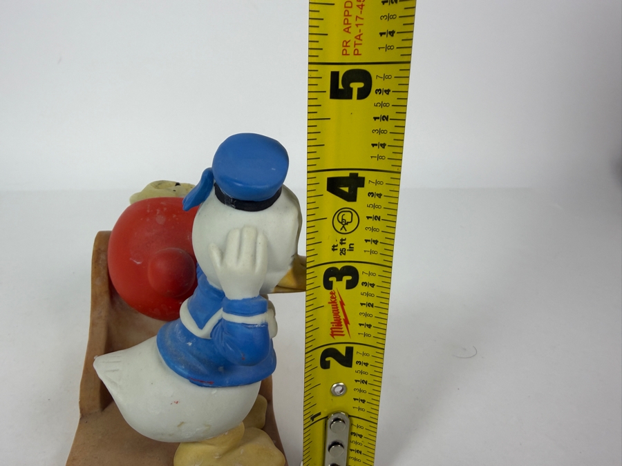Just Added - Vintage Disney Gift-ware Donald Duck Cannon Figurine Tea Light Candle Holder 5W X 3D X 4.25H [Photo 9]