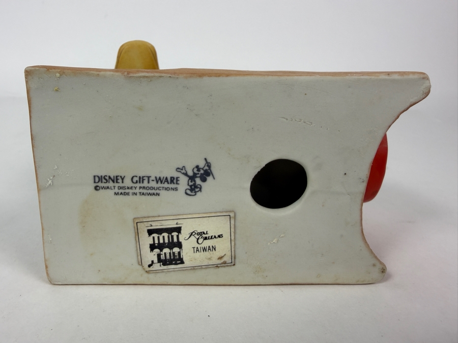 Just Added - Vintage Disney Gift-ware Donald Duck Cannon Figurine Tea Light Candle Holder 5W X 3D X 4.25H [Photo 5]