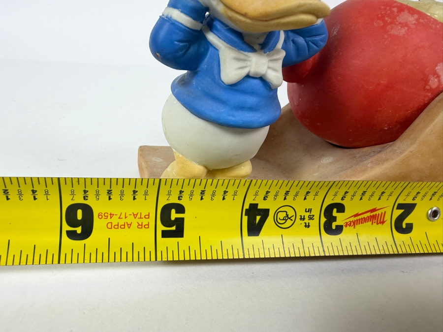 Just Added - Vintage Disney Gift-ware Donald Duck Cannon Figurine Tea Light Candle Holder 5W X 3D X 4.25H [Photo 7]