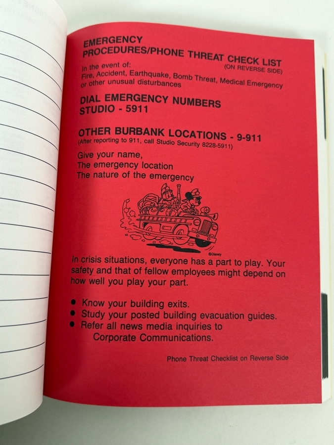 Just Added - Vintage 1998 The Walt Disney Company California Telephone Directory Phone Book February 1998 [Photo 4]