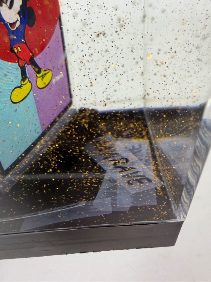 Just Added - Rare Disney 'Diversity' Glitter Cube From The 1999 Rave Luncheon Cast Member Event 2.5W X 2.5D X 3.25H [Photo 6]