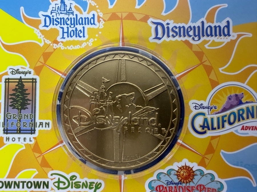 Just Added - (1) Disneyland California 35 Years Of Magic 42mm Bronze Medallion, (2) Walt Disney World Bronze Souvenir Medallions, (1) 1982 EPCOT Center Medallion, (2) WDW Millennium Pins & (1) Grand Opening Medallion Of The Disneyland Resort In CA [Photo 8]