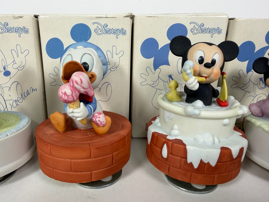 Just Added - (4) Goebel Disney's New Arrivals Musical Porcelain Figurines With Original Boxes 5'H [Photo 2]
