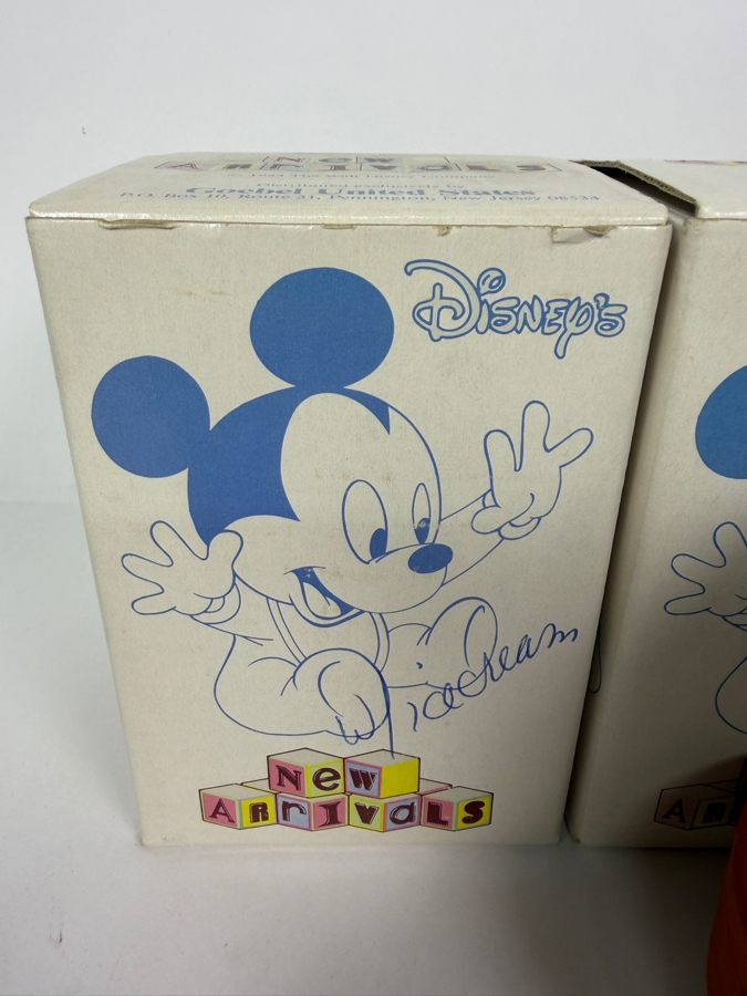 Just Added - (4) Goebel Disney's New Arrivals Musical Porcelain Figurines With Original Boxes 5'H [Photo 6]