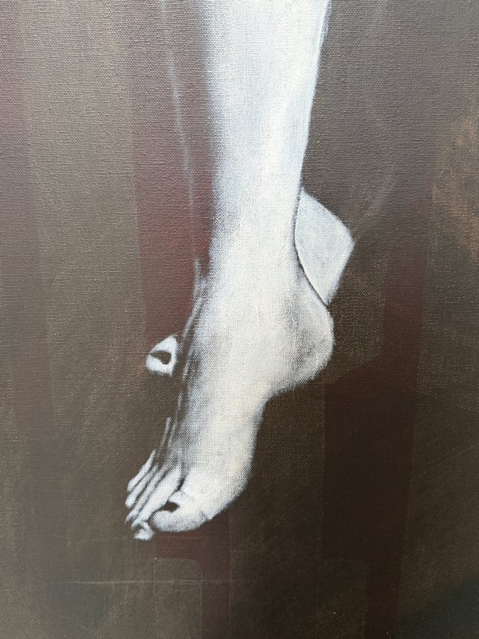 Gerrit Greve (1948-2024, Cardiff by the Sea, CA) Original Acrylic Painting On Canvas Titled 'Angel III' 1995 Signed Verso 45 X 72 Estimate $3,200 - $4,100 [Photo 3]