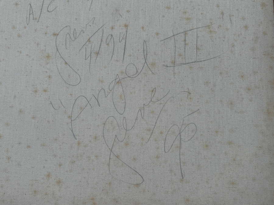 Gerrit Greve (1948-2024, Cardiff by the Sea, CA) Original Acrylic Painting On Canvas Titled 'Angel III' 1995 Signed Verso 45 X 72 Estimate $3,200 - $4,100 [Photo 13]