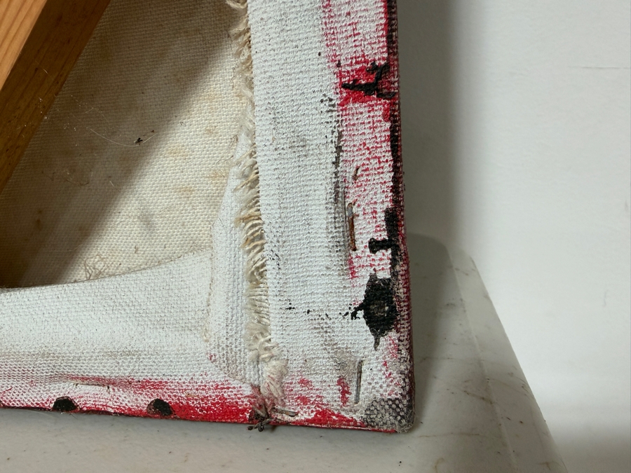 Gerrit Greve (1948-2024, Cardiff by the Sea, CA) Original Acrylic Painting On Canvas Titled 'Angel III' 1995 Signed Verso 45 X 72 Estimate $3,200 - $4,100 [Photo 14]