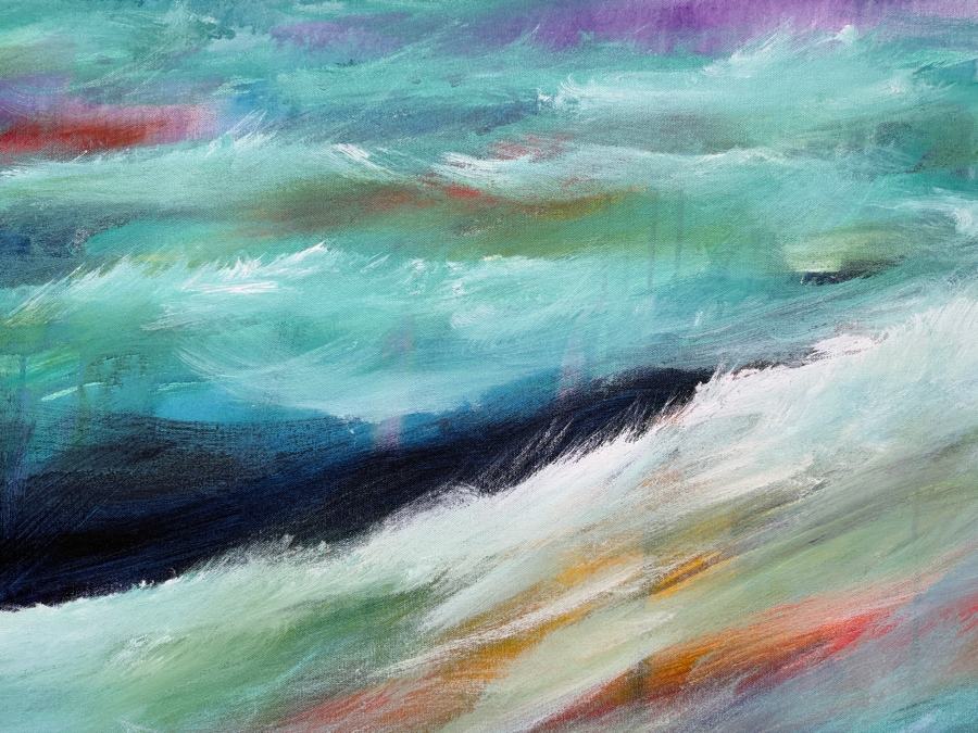 Gerrit Greve (1948-2024, Cardiff by the Sea, CA) Original Acrylic Painting On Canvas 2014 Signed Verso 72 X 48 Estimate $3,500 - $4,300 [Photo 4]
