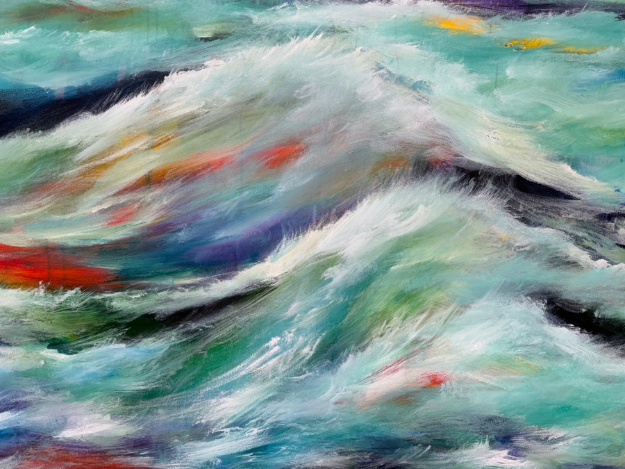 Gerrit Greve (1948-2024, Cardiff by the Sea, CA) Original Acrylic Painting On Canvas 2014 Signed Verso 72 X 48 Estimate $3,500 - $4,300 [Photo 2]