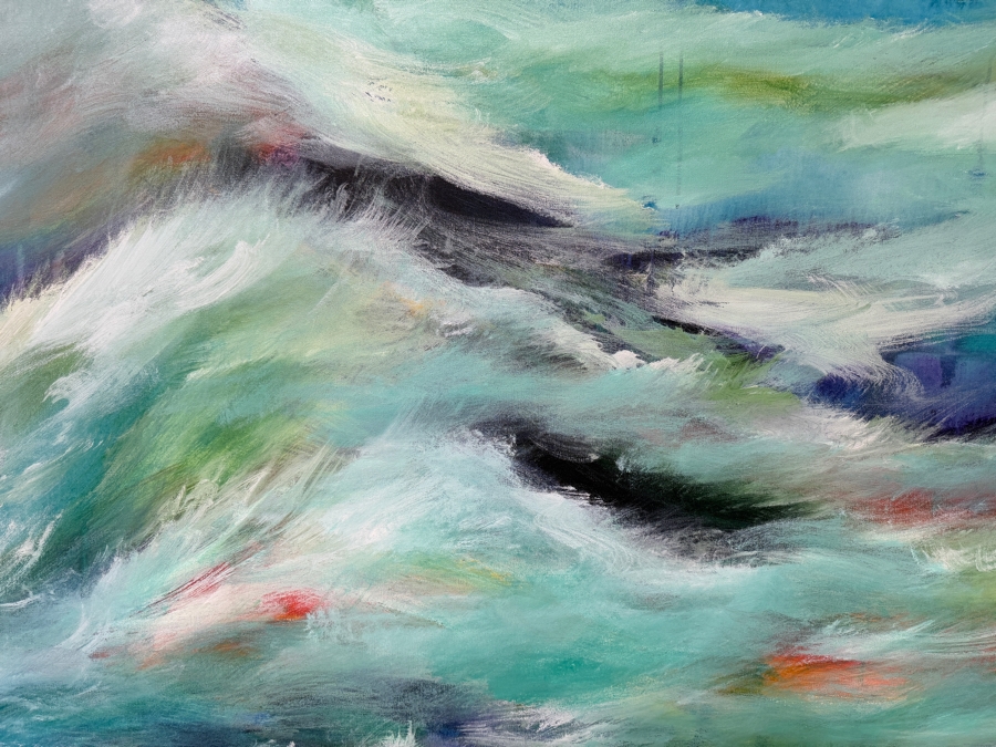 Gerrit Greve (1948-2024, Cardiff by the Sea, CA) Original Acrylic Painting On Canvas 2014 Signed Verso 72 X 48 Estimate $3,500 - $4,300 [Photo 3]
