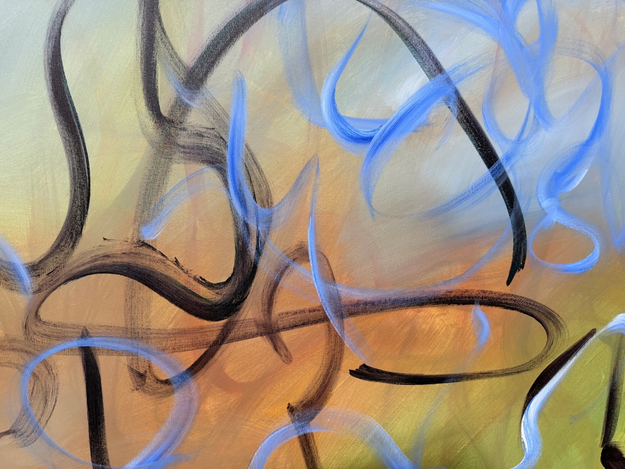Gerrit Greve (1948-2024, Cardiff by the Sea, CA) Original Acrylic Painting On Canvas 2012 Signed Verso 60 X 40 Estimate $2,400 - $3,000 [Photo 3]