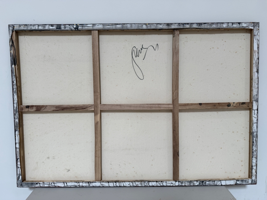 Gerrit Greve (1948-2024, Cardiff by the Sea, CA) Original Acrylic Painting On Canvas  Signed Verso 60 X 40 Estimate $2,400 - $3,000 [Photo 4]
