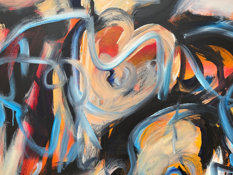 Gerrit Greve (1948-2024, Cardiff by the Sea, CA) Original Acrylic Painting On Canvas 2009 Signed Verso 48 X 48 Estimate $2,300 - $2,900 [Photo 4]