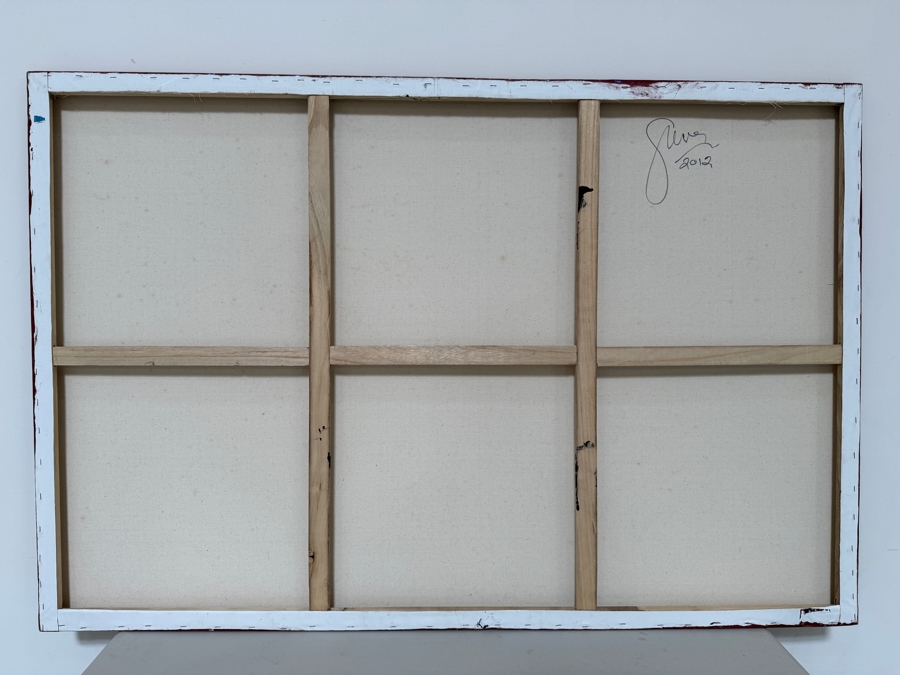 Gerrit Greve (1948-2024, Cardiff by the Sea, CA) Original Acrylic Painting On Canvas 2012 Signed Verso 60 X 48 Estimate $2,900 - $3,600 [Photo 6]