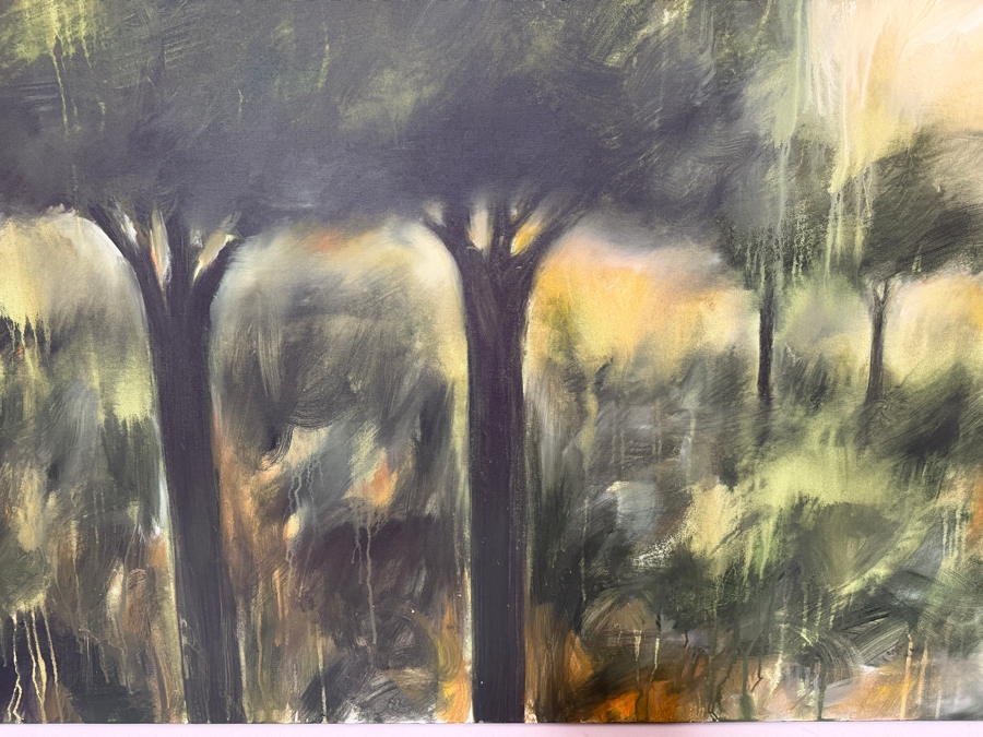 Gerrit Greve (1948-2024, Cardiff by the Sea, CA) Original Acrylic Painting On Canvas Titled '58'  Signed Verso 48 X 48 Estimate $2,300 - $2,900 [Photo 3]