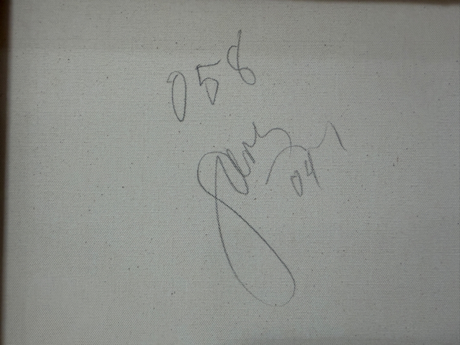 Gerrit Greve (1948-2024, Cardiff by the Sea, CA) Original Acrylic Painting On Canvas Titled '58'  Signed Verso 48 X 48 Estimate $2,300 - $2,900 [Photo 5]
