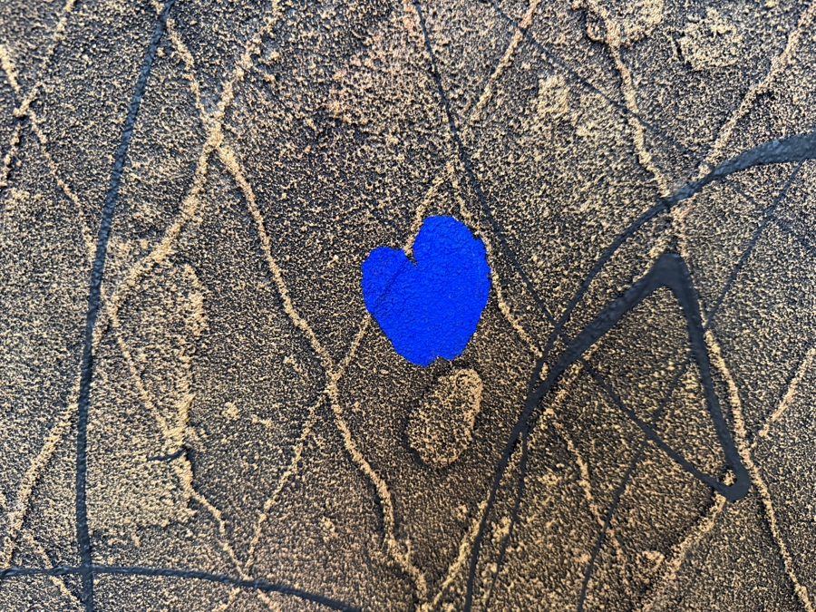 Gerrit Greve (1948-2024, Cardiff by the Sea, CA) Original Acrylic And Sand Painting On Canvas Titled 'Bronze & Blue Perfection' 2000 Signed Verso 48 X 48 Estimate $2,300 - $2,900 [Photo 2]